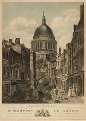 Lot 168 - Bailey (John). St. Pauls from St Martins Le Grand..., 1815
