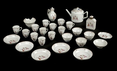 Lot 56 - Chinese Export. An impressive Armorial tea set c.1782