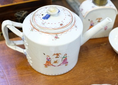 Lot 56 - Chinese Export. An impressive Armorial tea set c.1782