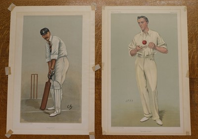 Lot 292 - Vanity Fair caricatures. A collection of 12 prints of cricketers, late 19th and early 20th century