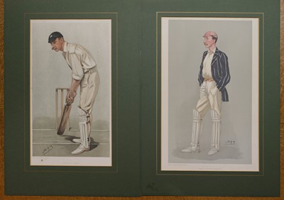 Lot 292 - Vanity Fair caricatures. A collection of 12 prints of cricketers, late 19th and early 20th century