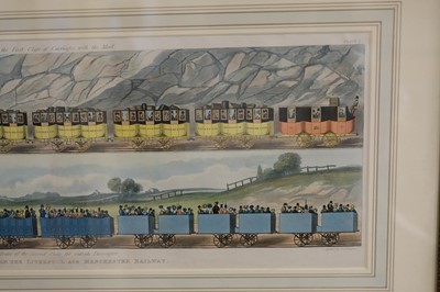 Lot 236 - Railways. Hughes (S. G.), Travelling on the Liverpool and Manchester Railway, 1831