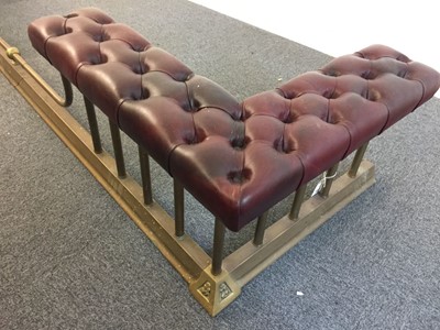 Lot 249 - Club Fender. An Edwardian style club fender
