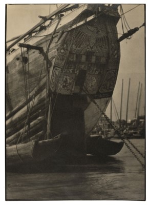 Lot 313 - China. Shanghai junk [by Arthur de Carvalho], bromoil gelatin silver print, 1935