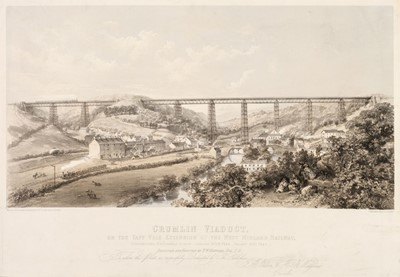 Lot 181 - Cooke (H.J.). Crumlin Viaduct, on the Taff Vale Extension of the West Midland Railway, [1860]