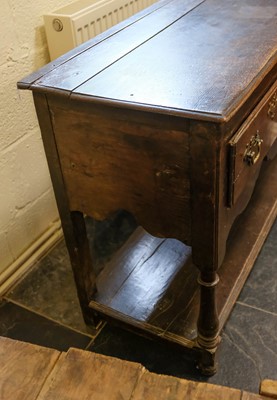 Lot 257 - Sideboard. An 18th century oak sideboard