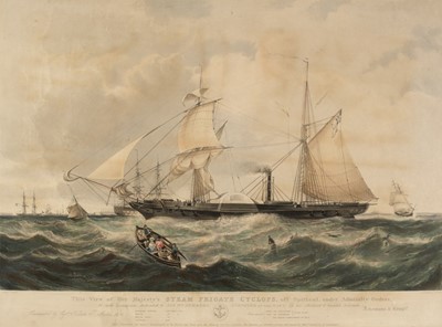 Lot 226 - Papprill (H.). Her Majesty's Steam Frigate Cyclops off Spithead..., 1840