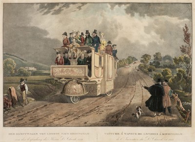 Lot 259 - Wolf (F.) Der Dampfwagen von London nach Birmingham von der Erfindung des Herrn Dr. Church, 1833