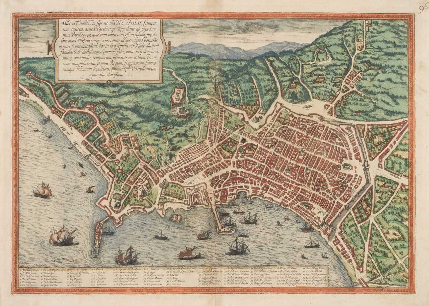 Lot 30 - Naples. Braun (Georg & Hogenberg Franz), Haec est Nobilis, & Florens Illa Neapolis, circa 1580