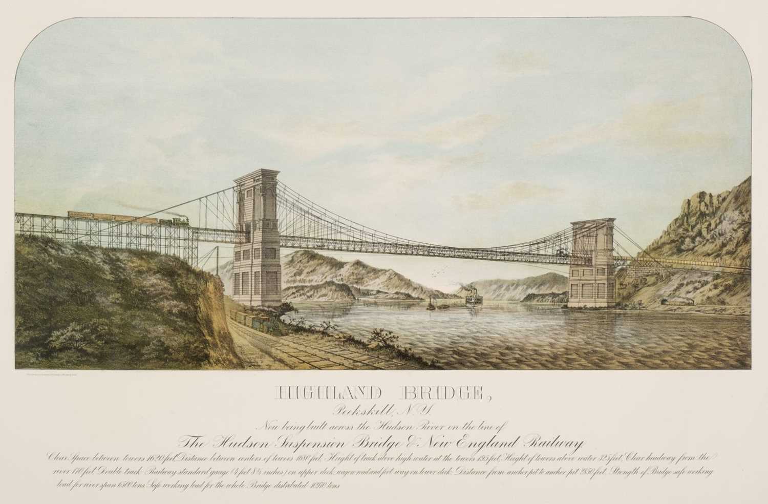 Lot 167 - Ahrens (L.W., printers). Highland Bridge, Peekskill, N.Y., circa 1900