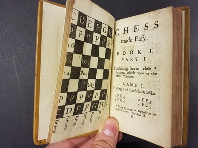 Lot 356 - Greco (Gioachino). Chess made Easy, 1st edition in English, 1750, & other chess interest