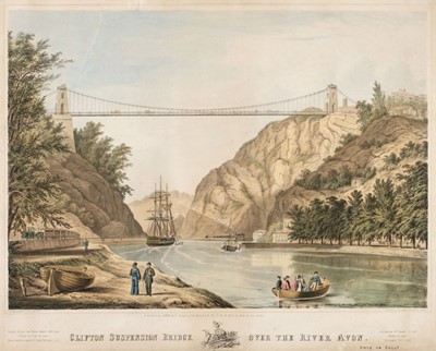 Lot 175 - Bristol. Groom (R. S., lithographer), Clifton Suspension Bridge over the River Avon, circa 1865