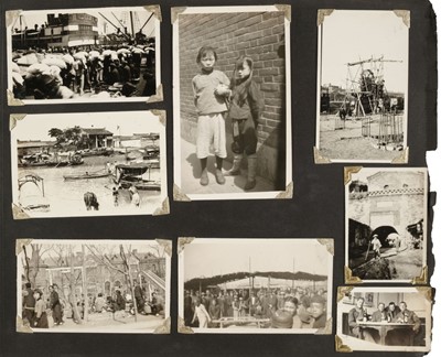 Lot 311 - China. An American souvenir photograph album of Tientsin, c. 1920s