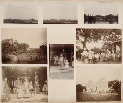 Lot 307 - China & Indochina. A French souvenir photograph album of south-west China and Indochina, c. 1902