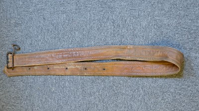 Lot 307 - Motoring Overcoat. Two 1930s leather overcoats