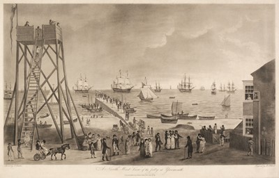 Lot 260 - Yarmouth. Pollard (R.), A North West View of the Jetty at Yarmouth, 1801