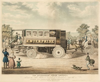 Lot 210 - Hunt (Charles). The "Enterprise" Steam Omnibus, London: Ackermann & Co., June 1833