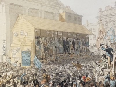 Lot 183 - Covent Garden. Havell (R.), Representation of the Election..., circa 1820