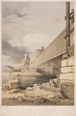 Lot 245 - Stephenson (Robert). Conway Tubular Bridge, [1849]