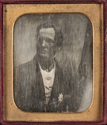 Lot 174 - Sixth-plate daguerreotype of a British Crimean War veteran, c.1856