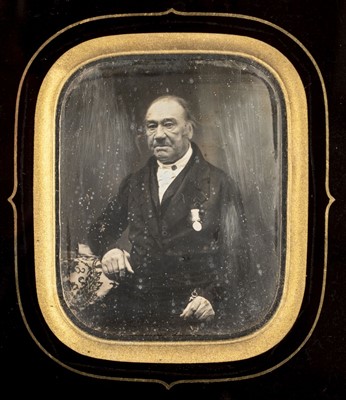 Lot 176 - Sixth-plate daguerreotype of an elderly man, c.1850