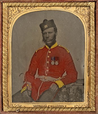 Lot 182 - Sixth-plate ambrotype of a soldier of the 12th (Suffolk) Regiment of Foot, c.1860