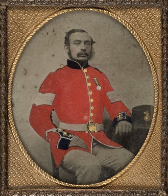 Lot 183 - Sixth-plate ambrotype of a British sergeant, c.1858