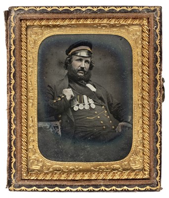 Lot 192 - Ninth-plate ambrotype of a British naval rating, c.1858