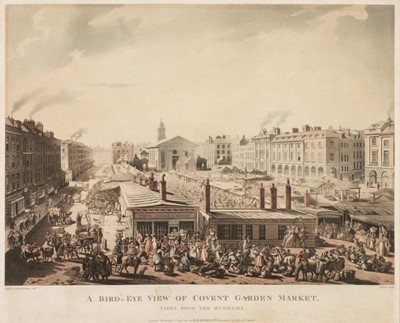 Lot 171 - Bluck (John), A Birds Eye View of Covent Garden taken from the Hummums, 1811