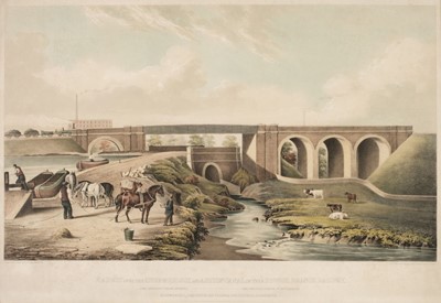 Lot 242 - Scott (Alex). Viaduct over the River Medlock and Ashton Canal..., circa 1846