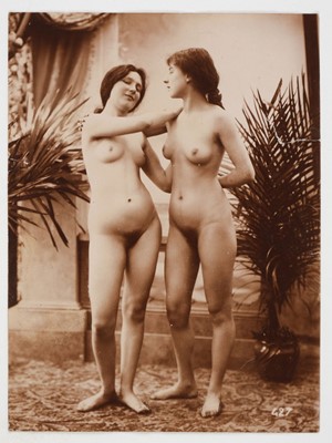 Lot 232 - Nudes. Four studies of female nudes, probably French, circa 1890s