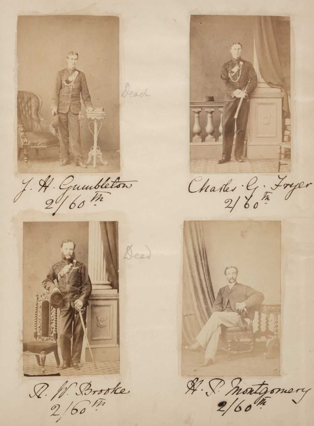 Lot 197 - Rifle Brigade & King's Royal Rifle Corps. A good photograph album of regimental portraits