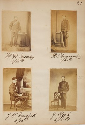 Lot 197 - Rifle Brigade & King's Royal Rifle Corps. A good photograph album of regimental portraits