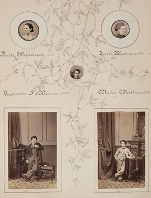 Lot 227 - Westmacott (Richard, 1775-1856). A family photograph album of the Westmacott family, 1860s