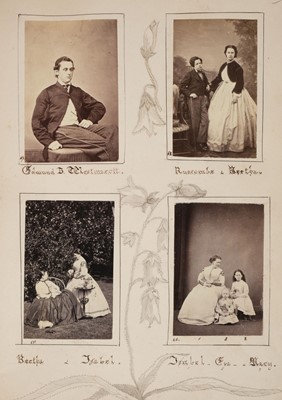 Lot 227 - Westmacott (Richard, 1775-1856). A family photograph album of the Westmacott family, 1860s