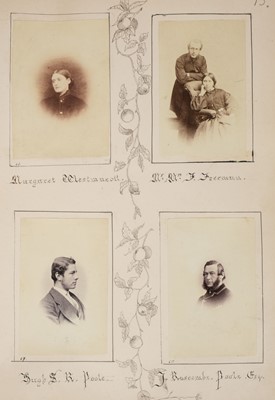 Lot 227 - Westmacott (Richard, 1775-1856). A family photograph album of the Westmacott family, 1860s