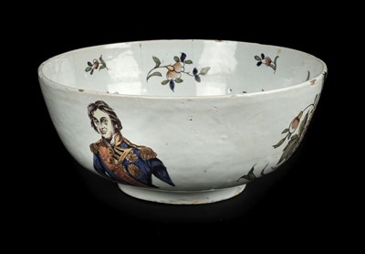 Lot 172 - Nelson (Horatio, 1758-1805). An early 19th century Delft bowl