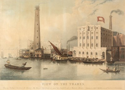 Lot 266 - Hunt (George). View on the Thames, shewing Goding's New Lion Ale Brewery, 1836