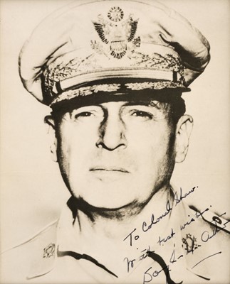 Lot 411 - Autographs. General Douglas MacArthur &  Eddie Rickenbacker