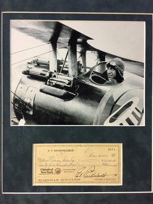 Lot 411 - Autographs. General Douglas MacArthur &  Eddie Rickenbacker