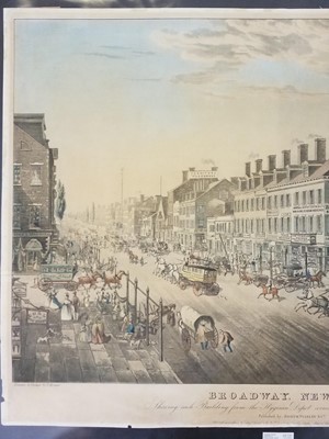 Lot 225 - New York. Hill (J.), Broadway New-York. Shewing each Building..., circa 1836