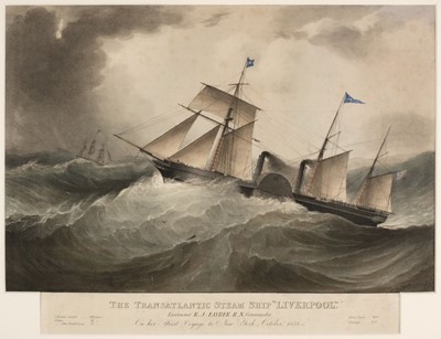 Lot 255 - Walters (Samuel, after). The Transatlantic Steam Ship "Liverpool", 1838