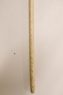 Lot 42 - Walking Stick. A George III whale bone walking stick