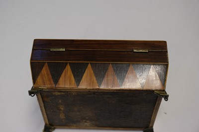Lot 21 - Jewellery Box. A fine Regency parquetry box