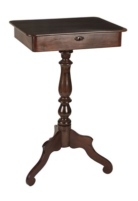 Lot 263 - Work Table. A 19th century mahogany work table c.1840