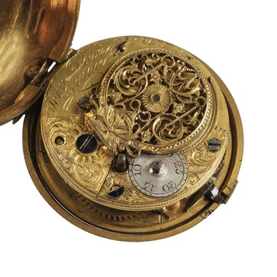 Lot 147 - Pocket Watch. An 18th century pair case watch by John Downes, London