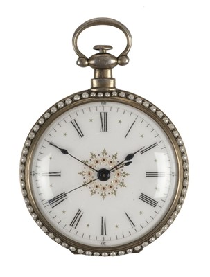 Lot 145 - Pocket Watch. A fine Victorian enamel pocket watch