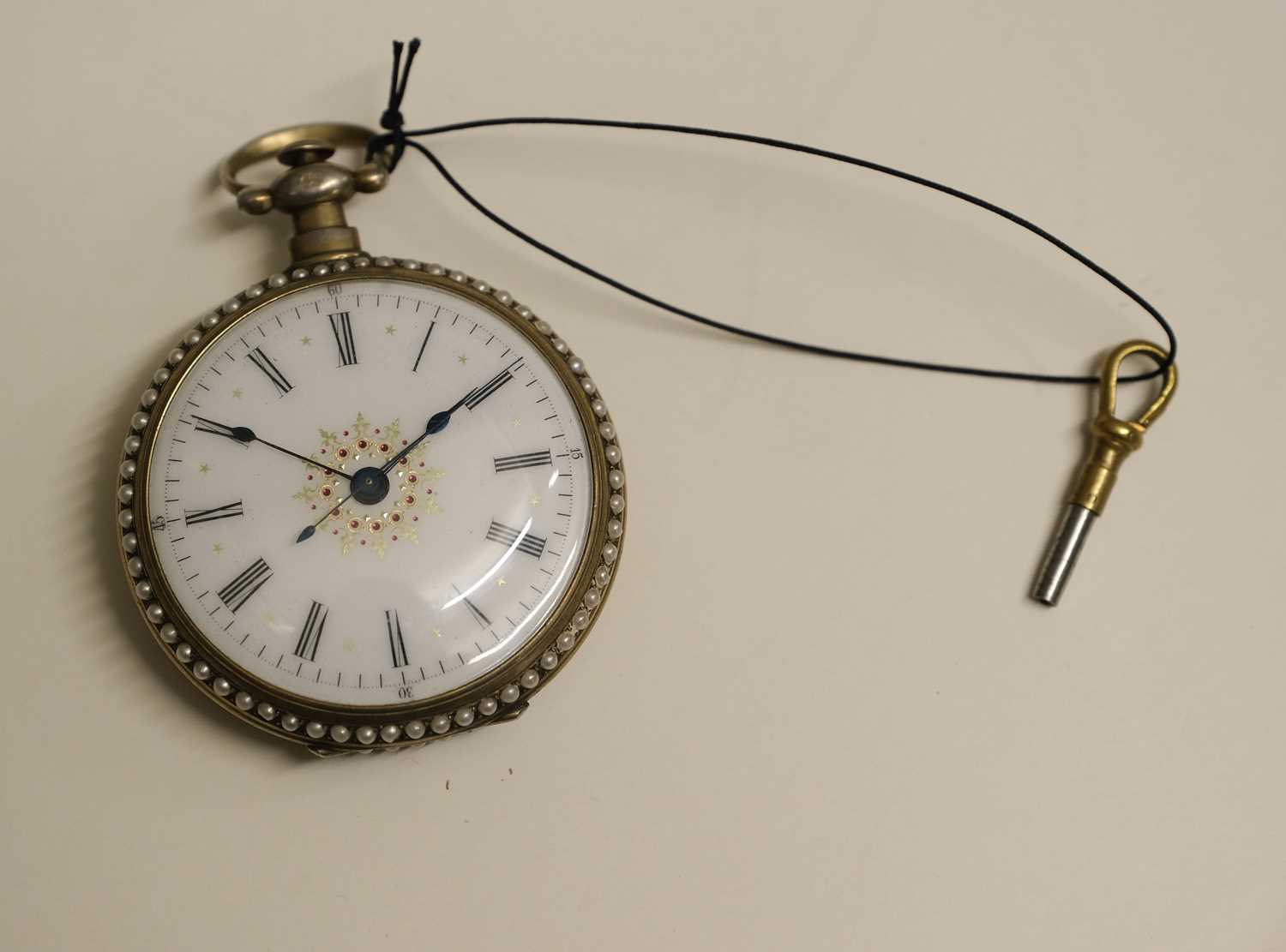 Lot 145 Pocket Watch. A fine Victorian enamel pocket