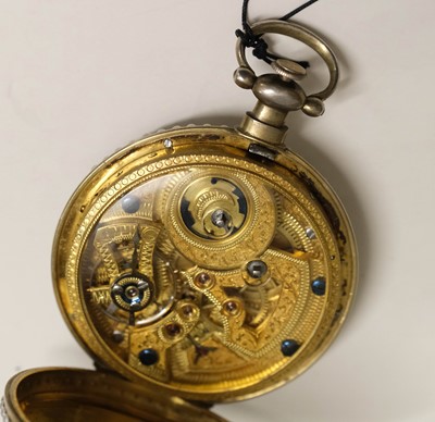 Lot 145 - Pocket Watch. A fine Victorian enamel pocket watch