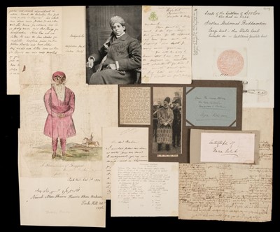 Lot 99 - Middle East, India & Far East. Group of letters and ephemera, 19th-20th century
